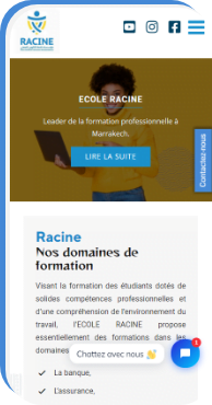 Weshore Agence Web Marrakech ECOLE RACINE 1